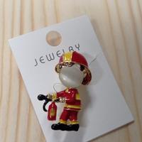 Spilla Vigili del fuoco con estintore