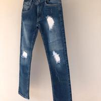 Jeans + cargo bimba 7/8 anni