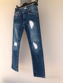 Jeans + cargo bimba 7/8 anni