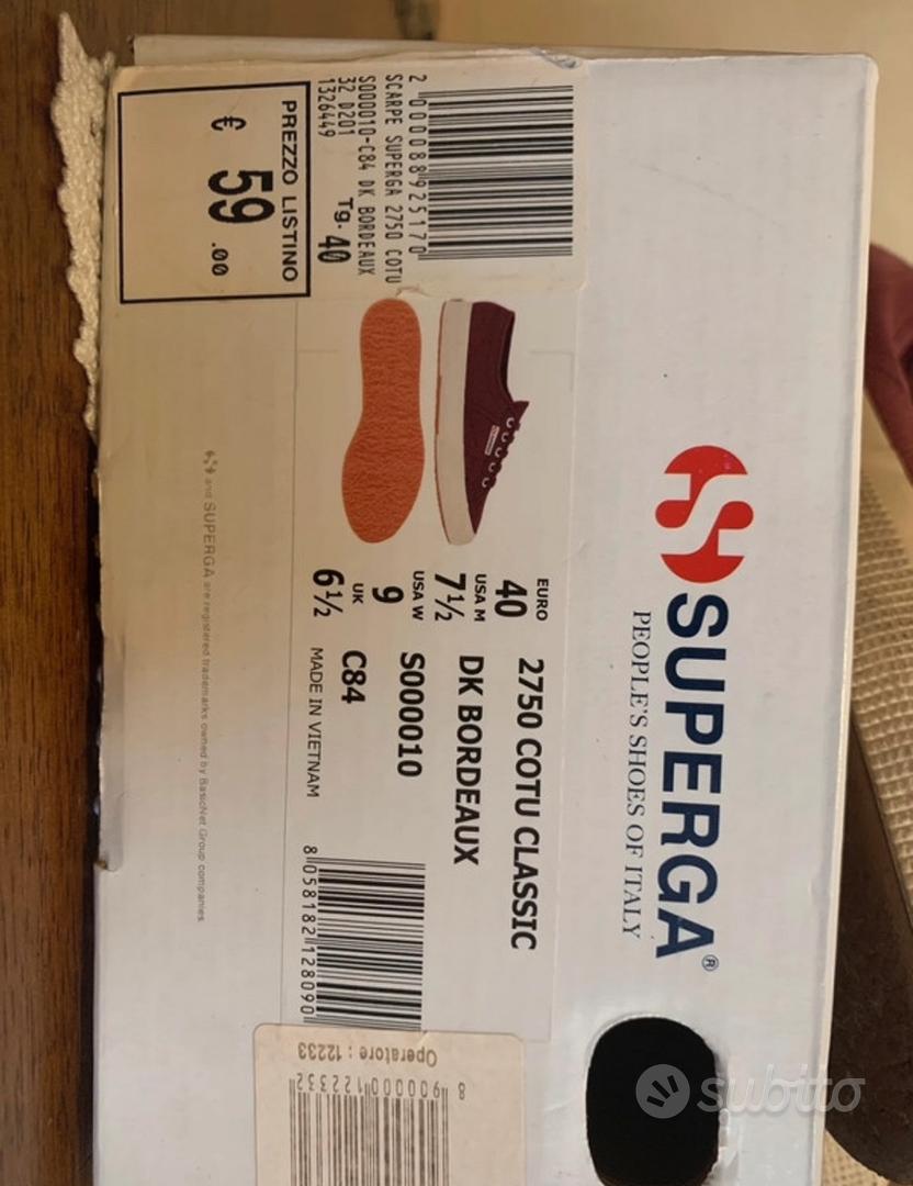 Superga alte bordeaux online