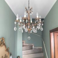 lampadario con gocce cristallo 