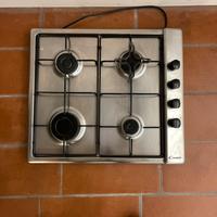 Piano cottura a gas in acciaio