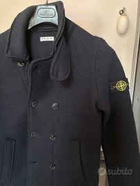 STONE ISLAND Giacca doppiopetto lana blu navy tg.S