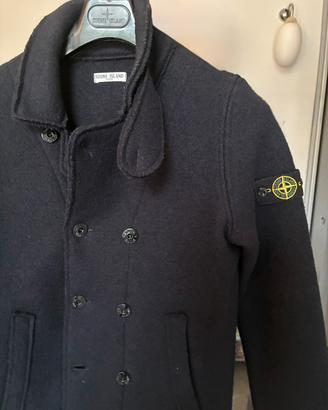 STONE ISLAND Giacca doppiopetto lana blu navy tg.S