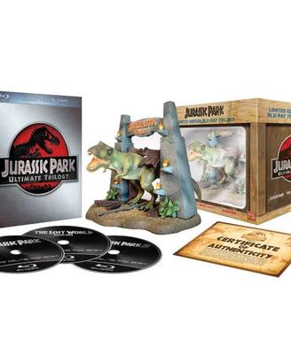 Jurassic Park Ultimate Trilogy - Blu-ray + T-rex