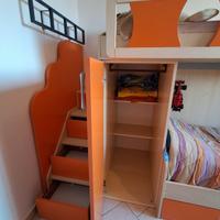 cameretta a ponte con due letti
