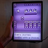 Lampada luminosa Pokémon, Litofania Gameboy 