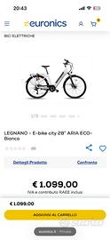 Bici elettrica E-Bike nuova