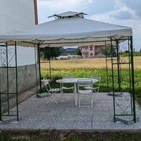 Gazebo 3x3 m con telo copertura