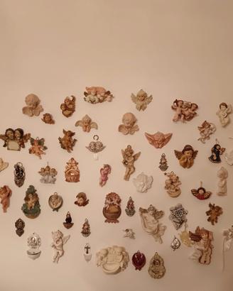 collezione di statuette religiose