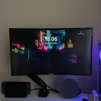 Monitor Curvo Samsung 27 con Supporto
