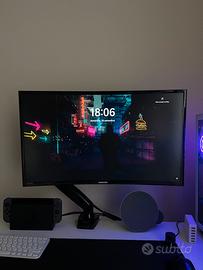 Monitor Curvo Samsung 27 con Supporto