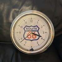 OROLOGIO ROUTE 66 NEON LUMINOSO AMERICANO