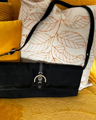 Borsa Beeton originale nera tessuto logata