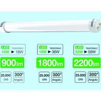 Lampade led tubo 10w 60cm