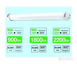 Lampade led tubo 10w 60cm