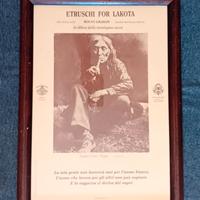 Manifesto Etruschi for Lakota incorniciato