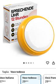Top Life Orologio parlante Voce tedesca