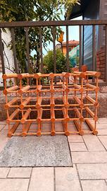 Porta bottiglie in legno