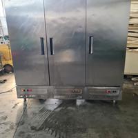 Armadio frigo inox a 3 colonne usato