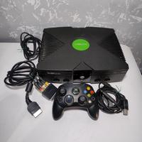 Xbox Classic completa con cavi e controller