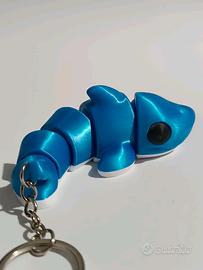 Portachiavi Squaletto Flessibile 3D -