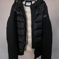 Piumino Yes Zee Nero - Design Bimaterico