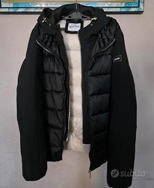 Piumino Yes Zee Nero - Design Bimaterico