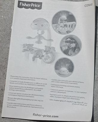 Giostrina con proiettore Fisher Price 3 in 1