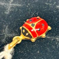 Pendente coccinella in oro giallo
