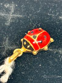 Pendente coccinella in oro giallo