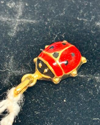 Pendente coccinella in oro giallo