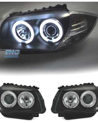 FARI BMW E81 E87 E82 E88 ANGEL EYES SFONDO NERO