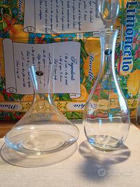 decanter e caraffa in cristallo di Bohemia 