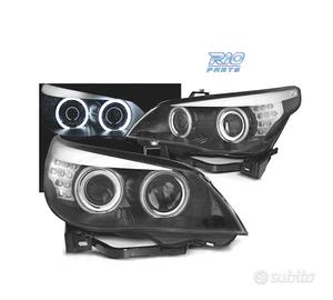 FARI XENON BMW E60 03-07 ANGEL EYES CCFL FONDO NER