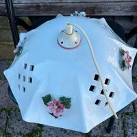 Lampada a Sospensione rustica in Ceramica Decorata