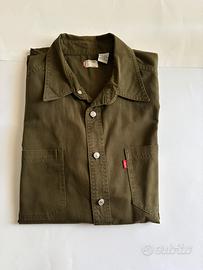 Camicia Levi’s uomo verde militare in cotone.