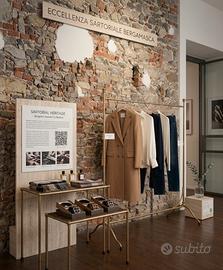 Stendino in ferro anticato