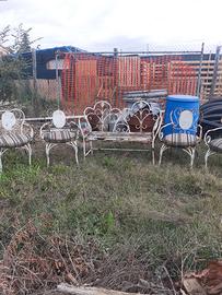 Sedie da giardino in ferro