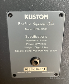 Coppia casse Kustom KPS-LS100
