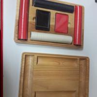 Scatola gioco carte con fiches
