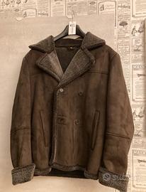 Cappotto montone doppiopetto Conbipel marrone L