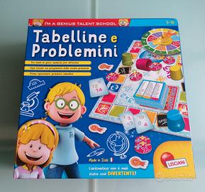Gioco in scatola Tabelline e problemini 