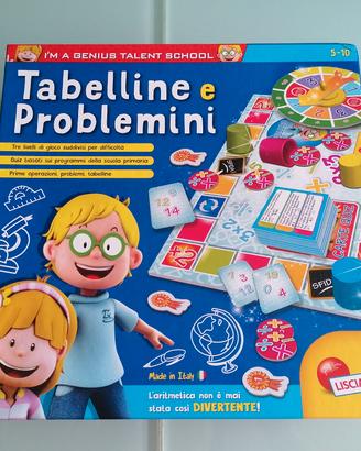 Gioco in scatola Tabelline e problemini 