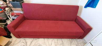 Divano letto, contenitore ikea 