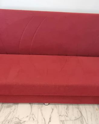 Divano letto, contenitore ikea 