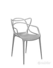 Sedia singola kartell master grigio