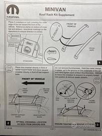 Barre portatutto Chrysler Voyager