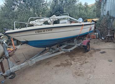 Barca 40 cavalli con carrello