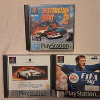 giochi playstation ps1 Fifa 99 destruction derby 2